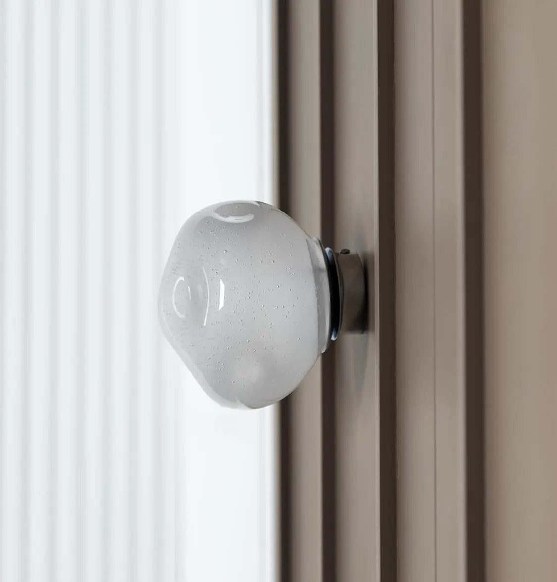 Odense Kabarcıklı Soft Basık Cam Krom Led Aplik