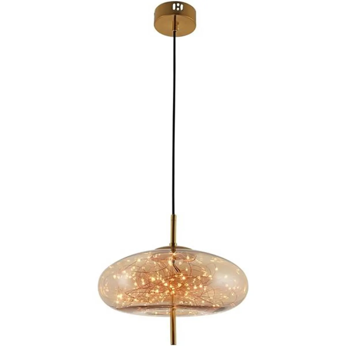 Viyana Bal Ufo Cam Sarkıt Avize 31 cm